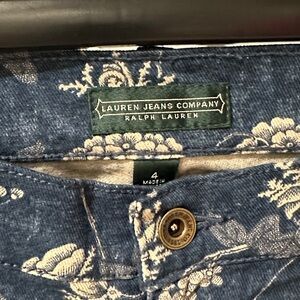 Ralph Lauren Blue Floral Jeans